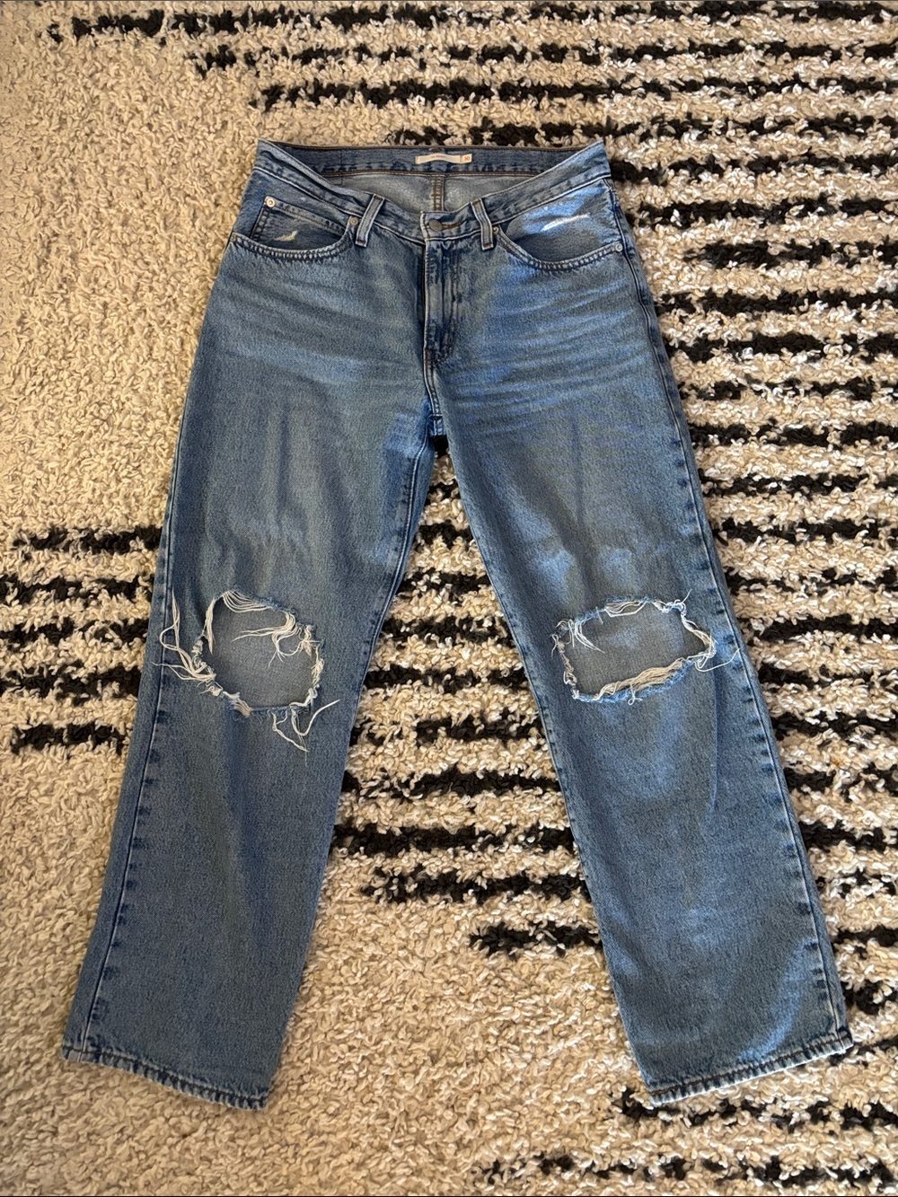 Levi's ‘94 Baggy Ripped Straight-Leg Jeans